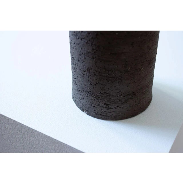 Rörstrand Brutalist Chamotte Ceramic Vase by Inger Persson for Rörstrand, 1960s For Sale - Image 4 of 6