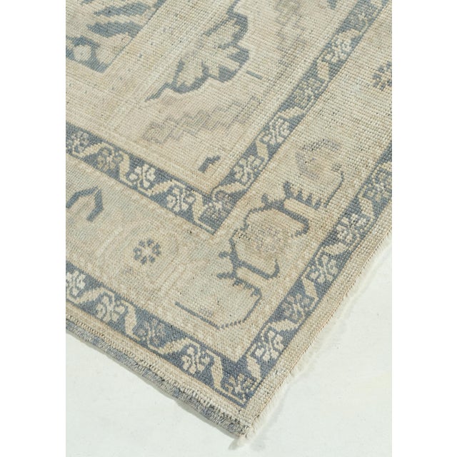 Textile Vintage Turkish Oushak Rug 6'2 X 9'8 For Sale - Image 7 of 9