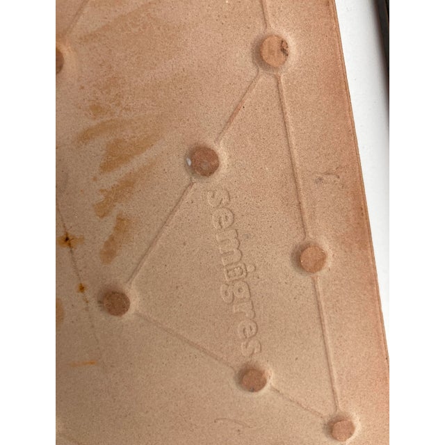 Blue Vintage Italian Semigres Abstract Tiles- Set of 8 For Sale - Image 8 of 9