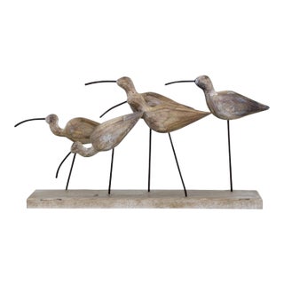 Wooden Sea Bird Sculpture 13"L For Sale