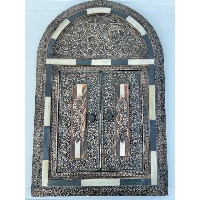 Moroccan Vintage Moroccan Arch Door Wall Mirror For Sale - Image 3 of 6