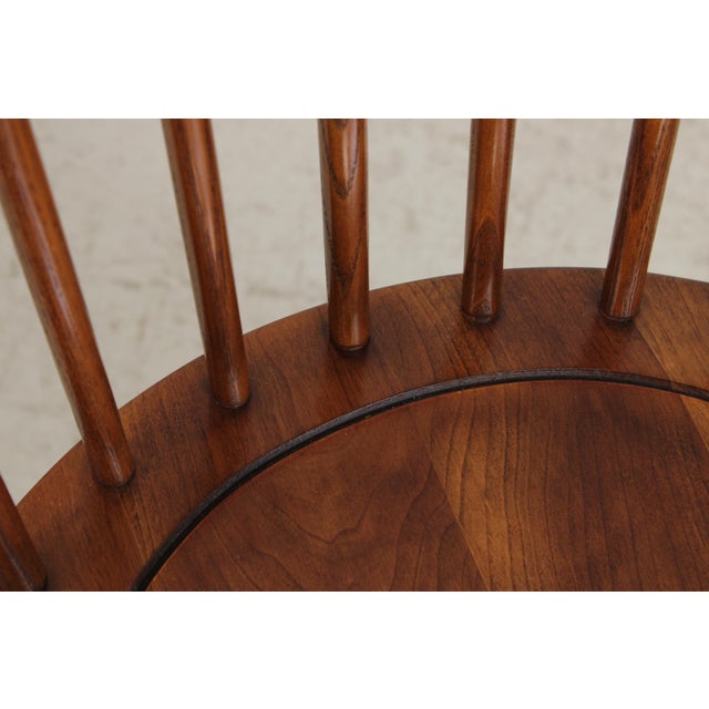Set of 6 Stickley Cherry Windsor Style Chairs For Sale - Image 9 of 18