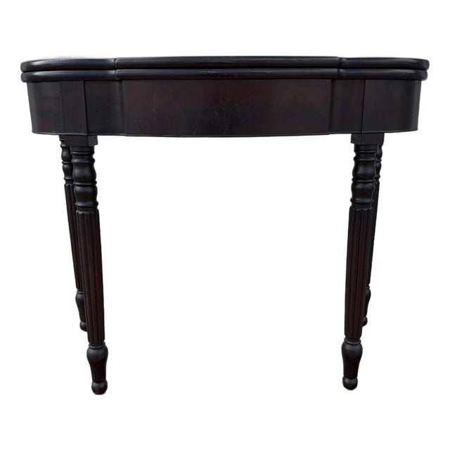 Antique Sheraton Mahogany Flip-Top Games Table, Baltimore, Circa 1810s For Sale