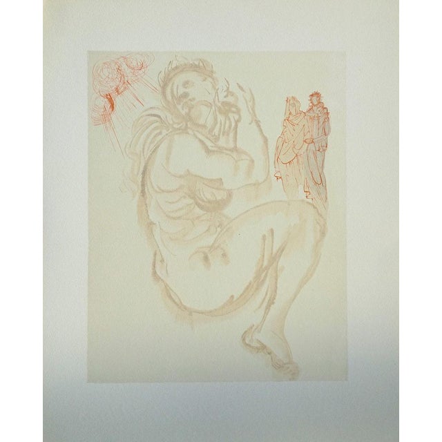 Salvador Dali, Le songe de Dante, Nude, Etching For Sale - Image 6 of 6