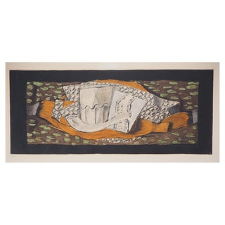 Georges Braque, Nature morte à la pipe, 1959, Original Engraving For Sale
