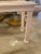Such a beautiful faint coral, newly lacquered, console table. New glass top. Fretwork details on the legs, skirt, top and...