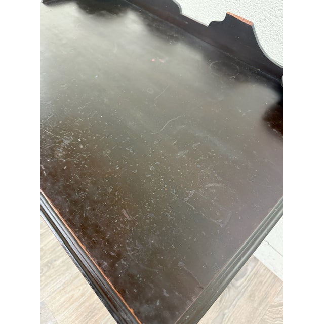 Vintage William & Mary Revival Mahogany Writing Desk For Sale In Kansas City - Image 6 of 13