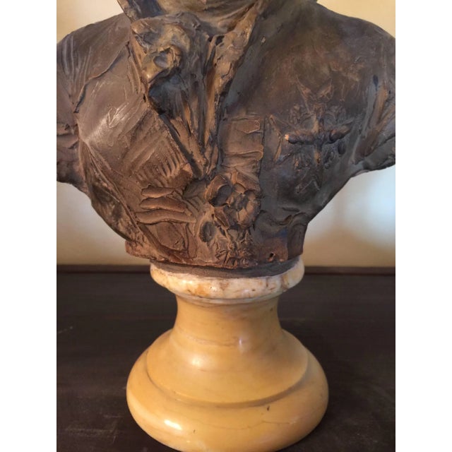 20th Century Louis XVI Terra Cotta Bust of Comte D'artois, by Fernand Cian For Sale In Boston - Image 6 of 8