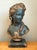 Portraiture Vintage Gilt Tipped Carved Wood Female Bust For Sale - Image 3 of 18