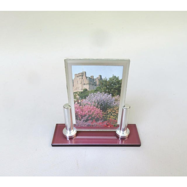 Art Deco Picture Frame in Glass & Aluminum, 1920s For Sale - Image 16 of 16