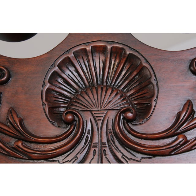 Pair Henkel Harris Chippendale Mahogany Corner Cabinets For Sale - Image 11 of 18