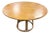 Vintage Round Dining Table in Oak and Bamboo, 1970s For Sale