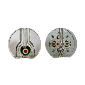 Vintage Crystal Glass Vases from Walther, 1970s, Set of 2