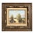 1960s Original Signed Sonia Punak Desert Landscape Acrylic on Canvas in Original Carved Wood Frame – 18” X 16” For Sale
