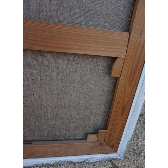 Wood Belgium Painting, 20th-Century, Oil on Canvas, Framed For Sale - Image 7 of 8