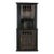 Vintage Spanish Colonial Revival Style Oak Cupboard Hutch Cabinet or Dry Bar Hand Carved For Sale