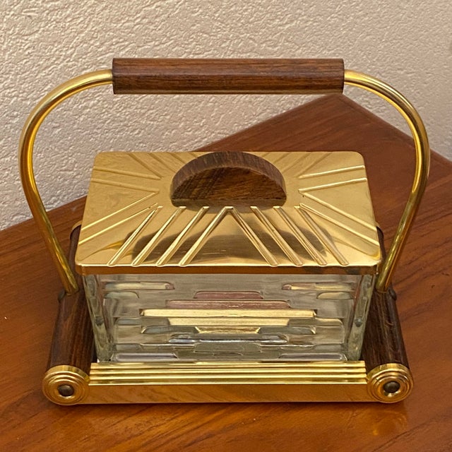 Art Deco Biscuit Tin on Mirrored Tray, 1920s For Sale - Image 11 of 14