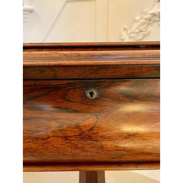 Antique William IV Rosewood Work Box For Sale - Image 4 of 16