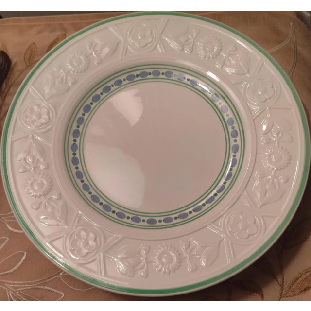 Genuine Antique Wedgewood China Patrician Torbay Green Pattern For Sale - Image 4 of 7