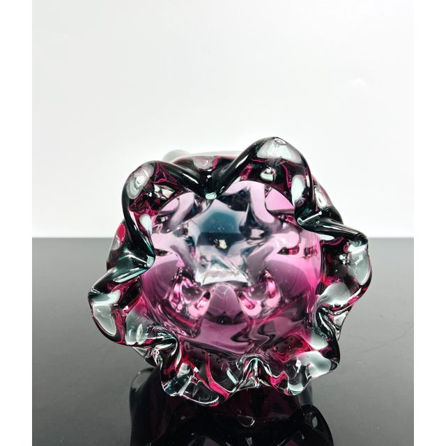 Red Red Core Art Glass Model 242/4/18 Vase by Josef Hospodka for Chřibská, Former Czechoslovakia, 1964 For Sale - Image 8 of 10