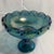 Mid-Century Modern 1960s Indiana Garland Teardrop Carnival Glass Iridescent Large Pedestal Compote For Sale - Image 3 of 7