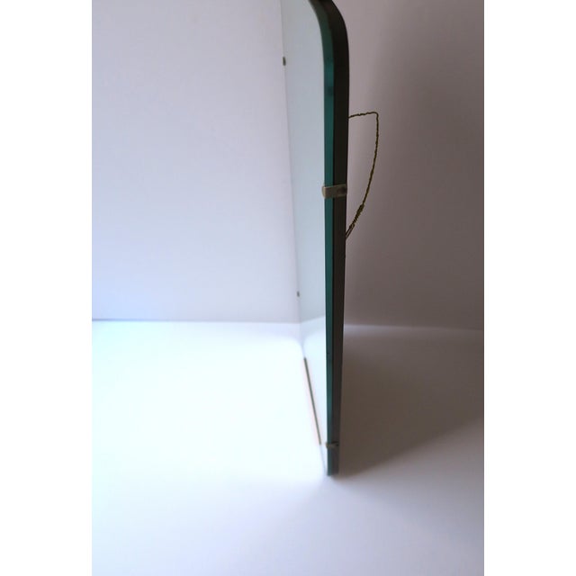 Transparent Art Deco Modern Wall Mirror, Circa Early Century For Sale - Image 8 of 9
