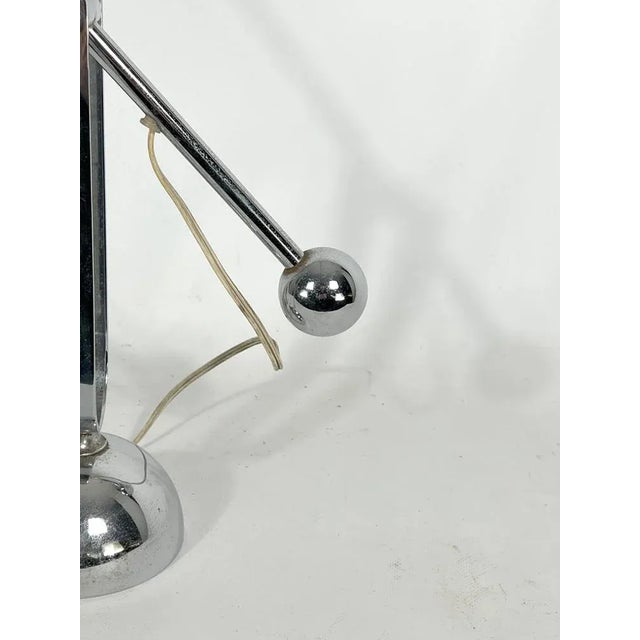 Mid-Century Modern Mid-Century Italian Modern Chrome Counterweight Table Lamp, 1970s For Sale - Image 3 of 13