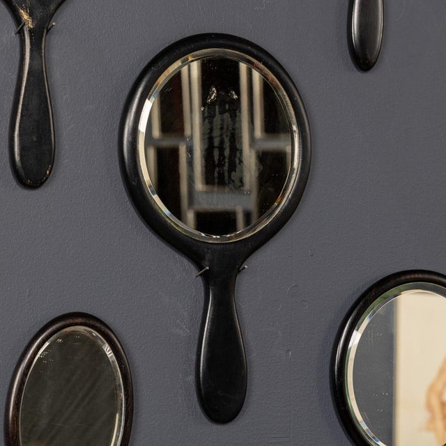 Wood Antique Wooden Hand Mirrors, 19th Century, Set of 25 For Sale - Image 7 of 18