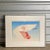 Vintage Boho Signed Original 1972 Lithograph of Flamingo Wing For Sale - Image 4 of 7