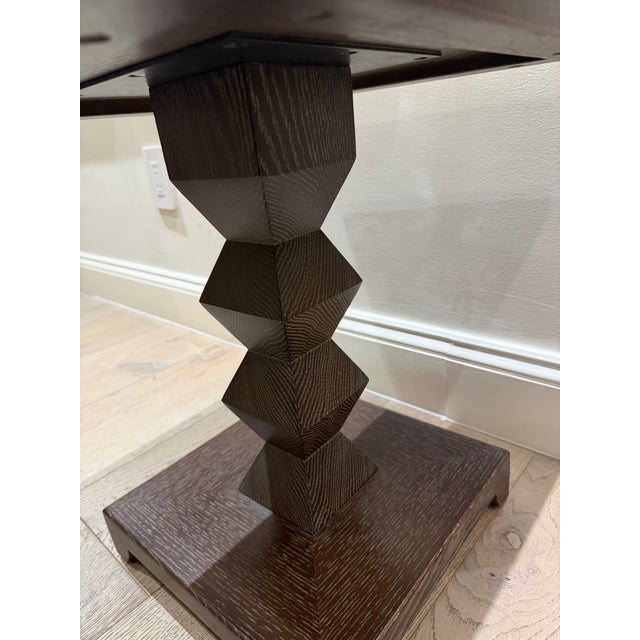1970s Donghia “Jmf” Jean-Michel Frank Pedestal Table For Sale - Image 10 of 11