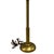 Vintage Mid Century Modernist Brass Torchiere Lamp W/Milk Glass Shade For Sale - Image 4 of 5