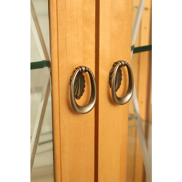 Thomasville Bogart Collection Bow Front Curio Display Cabinet For Sale - Image 14 of 18