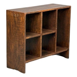 Pierre Jeanneret, 5-Hole File Rack or Bookcase, Teak, Chandigarh, 1960s For Sale