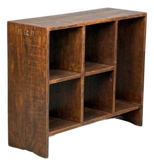Pierre Jeanneret, 5-Hole File Rack or Bookcase, Teak, Chandigarh, 1960s