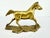 Mid-Century Solid Brass Galloping Horse Figurine on Textured Base For Sale In Little Rock - Image 6 of 8
