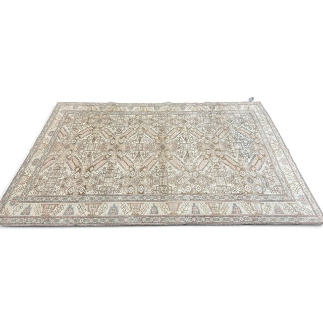 1920s Antique Sivas Rug From Turkey, 5' X 7' | Art Deco-Inspired Geometric Design For Sale - Image 5 of 5