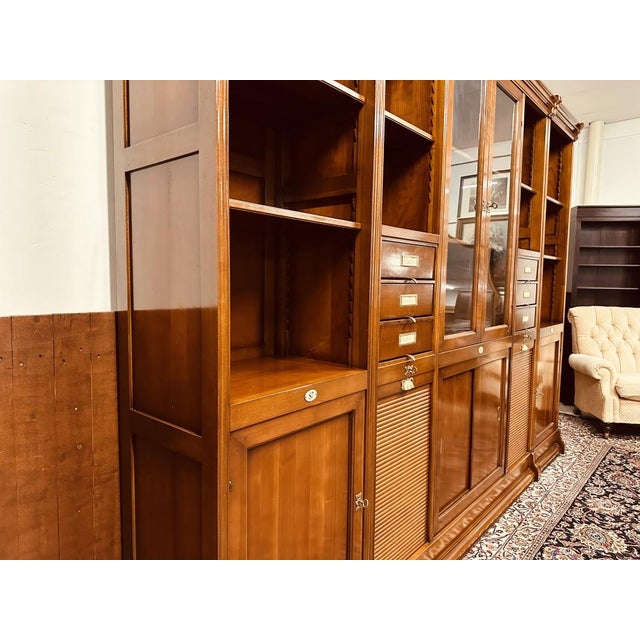 Brown Italian Bookcase by Assi D'Assolo For Sale - Image 8 of 18