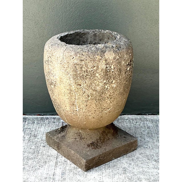 Rustic Stone Garden Planter For Sale - Image 10 of 18