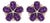 Beautiful Amethyst Floral Shape Studs, Unique Delicate Birthstone Studs - A Pair For Sale