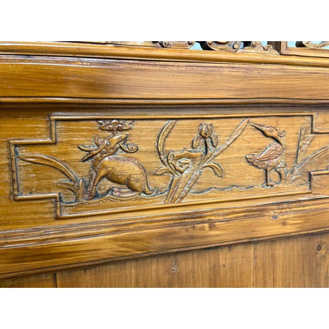 Chinese Vintage Carved Panels, Pair For Sale - Image 9 of 12