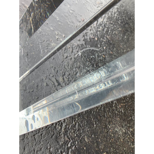 Mid-Century Modern Lucite Coffee Table For Sale - Image 4 of 10