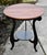 Ethan Allen Cherry Table Top End Round Black Metal Two Tier Accent Side Vintage For Sale - Image 10 of 11