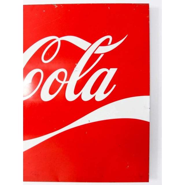American Vintage Coca-Cola Sign For Sale - Image 3 of 13