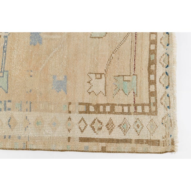 Mid 20th Century Oushak Anatolian Wool Area Carpet For Sale - Image 6 of 10