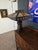 Arts & Crafts 1910 Slag Glass Mission Lamp For Sale - Image 3 of 8