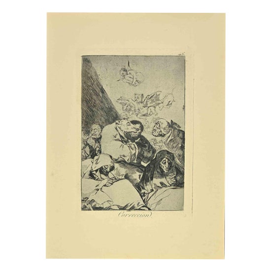 Francisco Goya, Correccion, 1881, Etching For Sale
