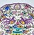 Antique Hand-Painted Polychrome Faience Wall Plate With Birds and Floral Motifs For Sale - Image 6 of 11