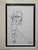 Contemporary 2025 Wellon Bridgers Abstract Ink Drawings, a Pair in Gold Bamboo For Sale - Image 3 of 5