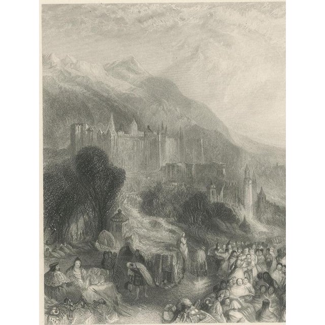 T.A. Prior, Heidelberg After j.m.w. Turner, 1880, Paper Engraving For Sale - Image 4 of 9
