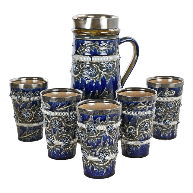 Orangeade Service from Leuchar & Son, Set of 6 For Sale